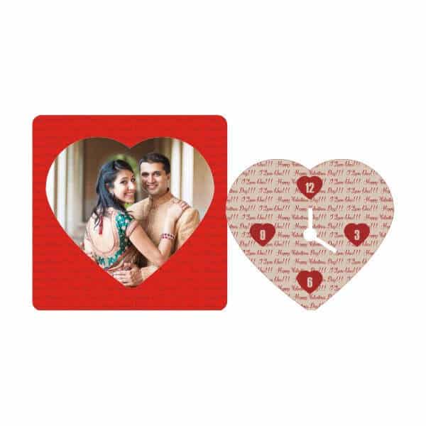 Table Clock Heart