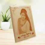 Personalized Wooden Photo Engraving Frame for Birthday