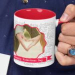 Happy Anniversary - Red color Coffee mug with print