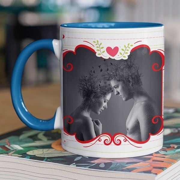 Coffee mug with print says  I Love you – Magic mug
