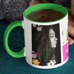 Coffee Mug with Print - Happy Birthday, Ms.Special -  Green mug