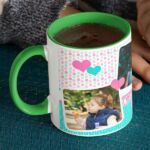 Coffee Mug with Print - Happy Birthday, To A Very Special Someone - Green mug
