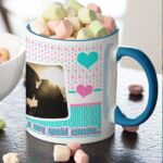 Coffee Mug with Print - Happy Birthday, To A Very Special Someone - Blue mug