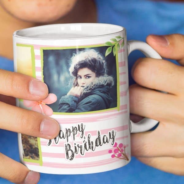 Happy Birthday – You Are Precious – Coffee Mug Print With 4 Photos