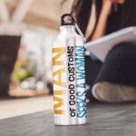 Man Seeks A Woman - Personalized Sipper Water Bottle