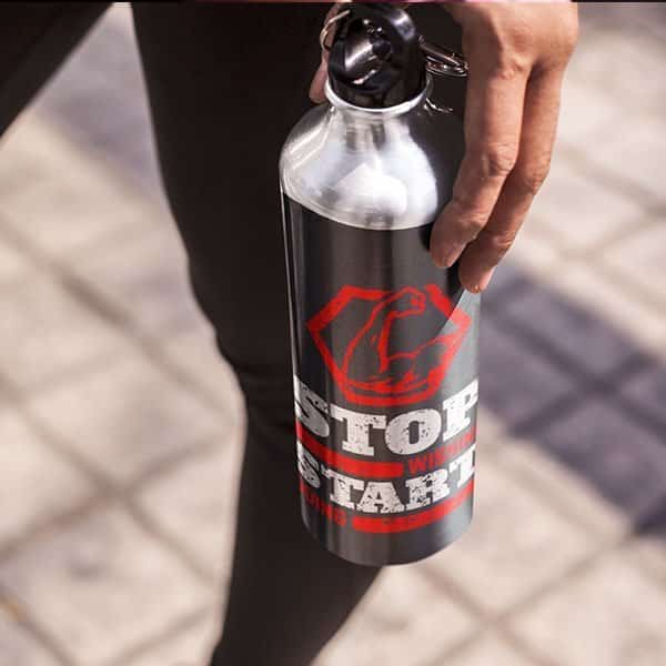 Gym Motivation - Personalized Sipper Water Bottle
