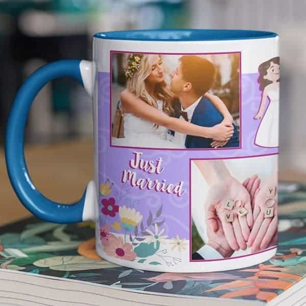 Coffee mug with print – mug for newly married couple – Magic mug