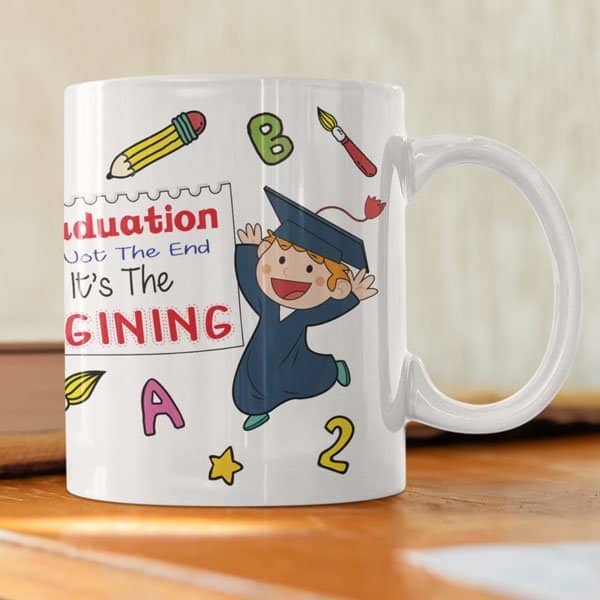 Coffee mug with print – Mug for KG graduates – Magic mug