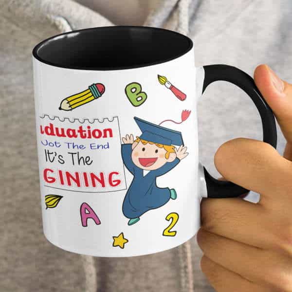 Coffee mug with print – Mug for KG graduates – Magic mug