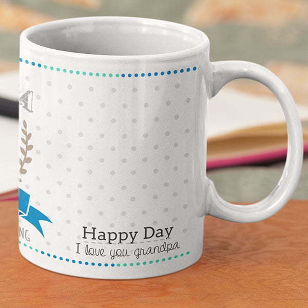 Coffee mug with print – Mug for grandfather – Magic mug