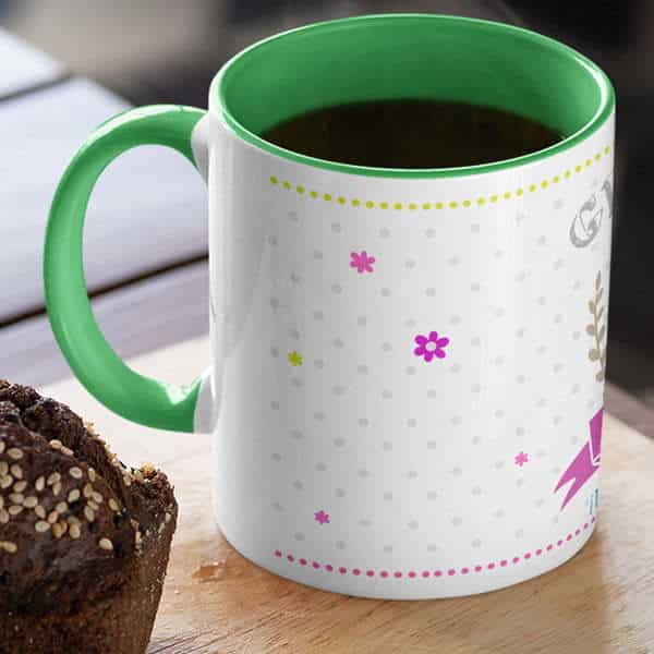 Coffee mug with print – Mug for grandmother – Magic mug