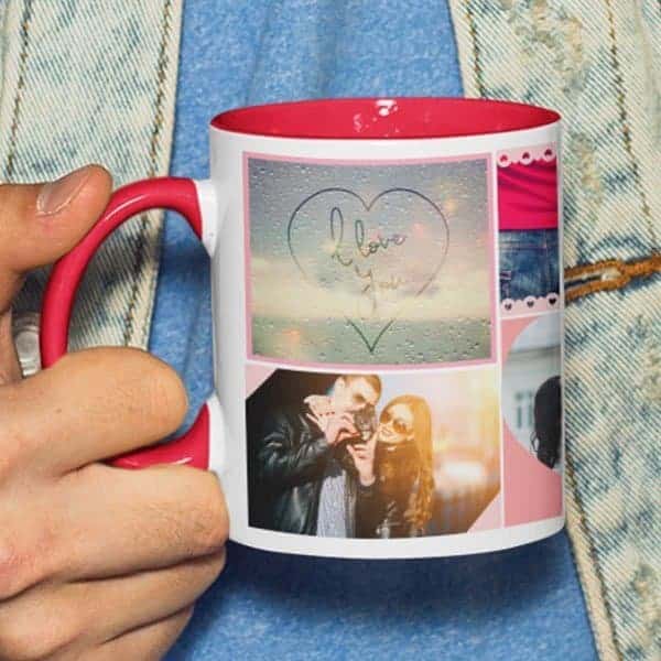 Coffee mug with print – I love you – Magic mug