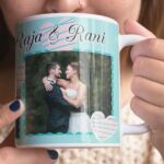 Coffee mug with print - Mug for wedding - White mug