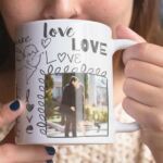 Coffee mug with print - I will love - White mug