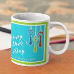 Coffee mug with print - Happy Father's day  1 - White mug