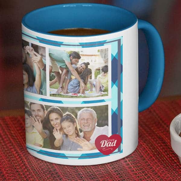 Coffee mug with print – Happy birthday dad  3 Photos- Magic mug