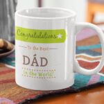 Coffee mug with print - Best dad in the world- White mug