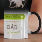 Best Dad in the World Coffee Mug with Print Gift
