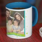 dad you are great- Blue mug