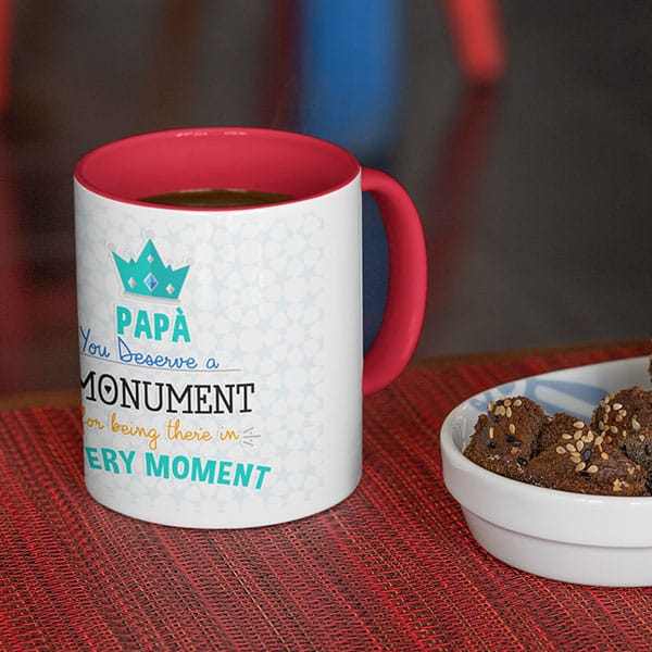 Personalized Coffee Mug with Print – A Gift for Dad