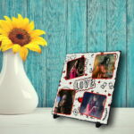 Personalized Stone Plaques: 4-Photo Love Gifts