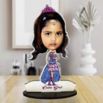 Personalized Princess Girl Caricature Standee Gift