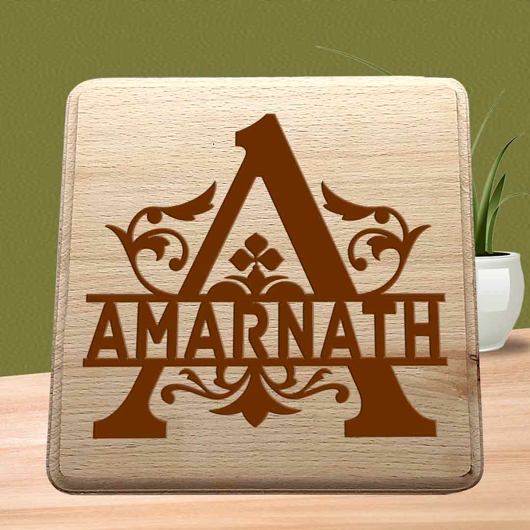 Monogrammed Plaques-wood engraving square 8×8 inches Monogrammed Plaques-wood engraving square 8x8 inches