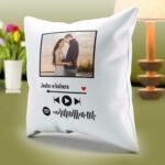 Customized spotify pillow white themed with your image