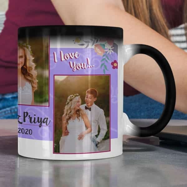 Coffee mug with print – mug for newly married couple – Magic mug