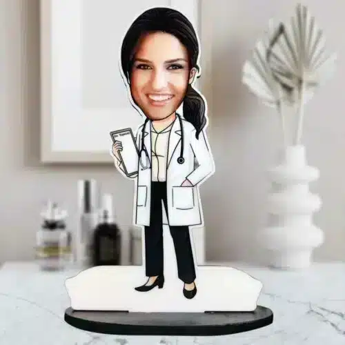 - personalizedgift.in Personalized Doctor Caricature Standee – Custom Photo Gift