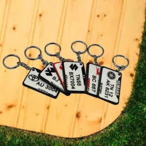 - personalizedgift.in Number plate Keychain – Personalized Keychain