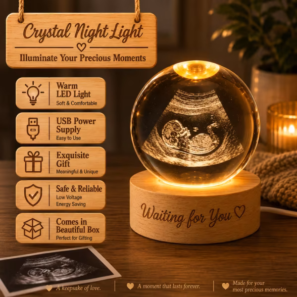 Personalized Baby Memory Crystal Ball Lamp